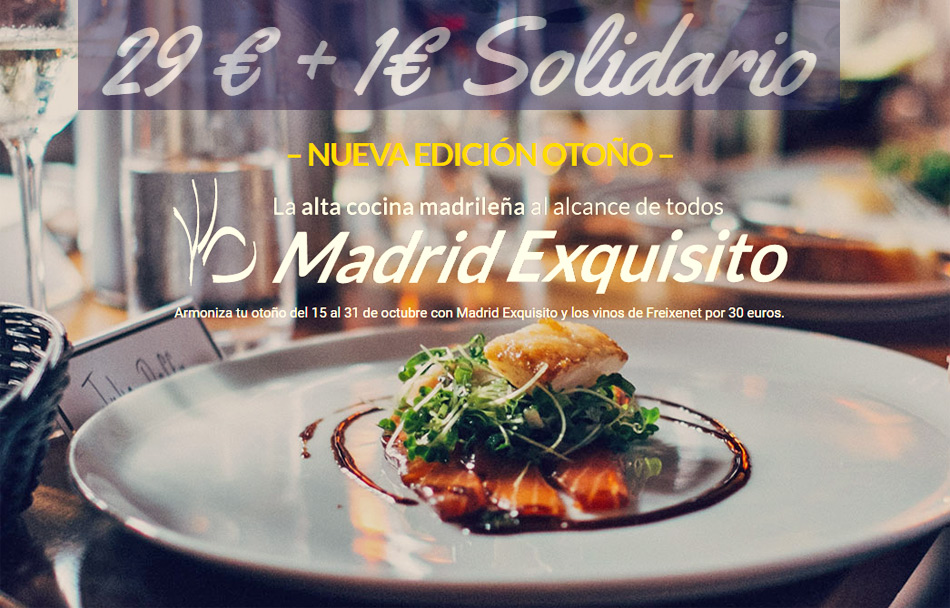 Madrid Exquisito Otoño 2018 vuelven las jornadas de la alta cocina