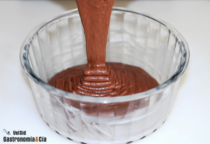Receta de bizcocho de chocolate en microondas