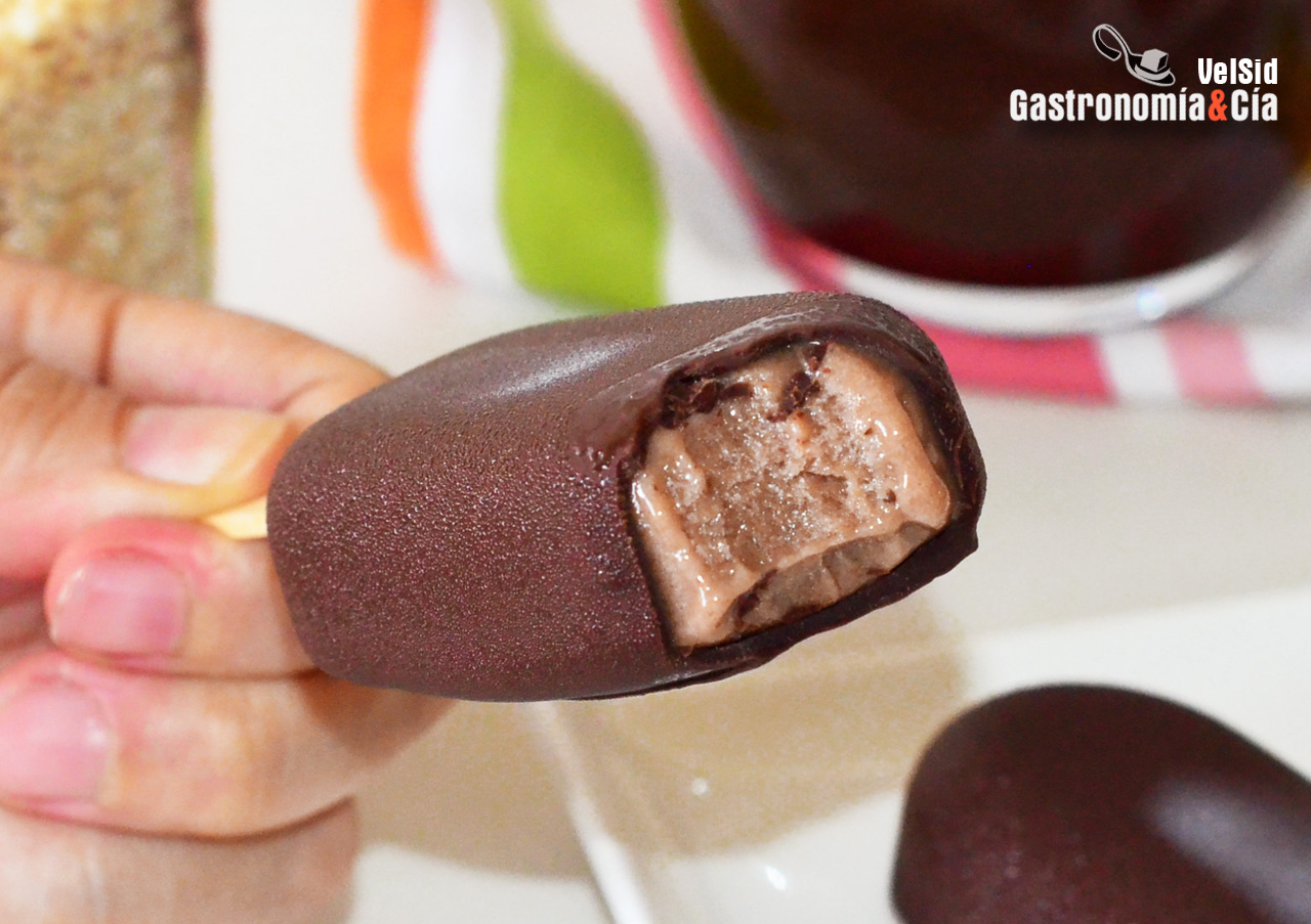 Helado de plátano y proteína de chocolate