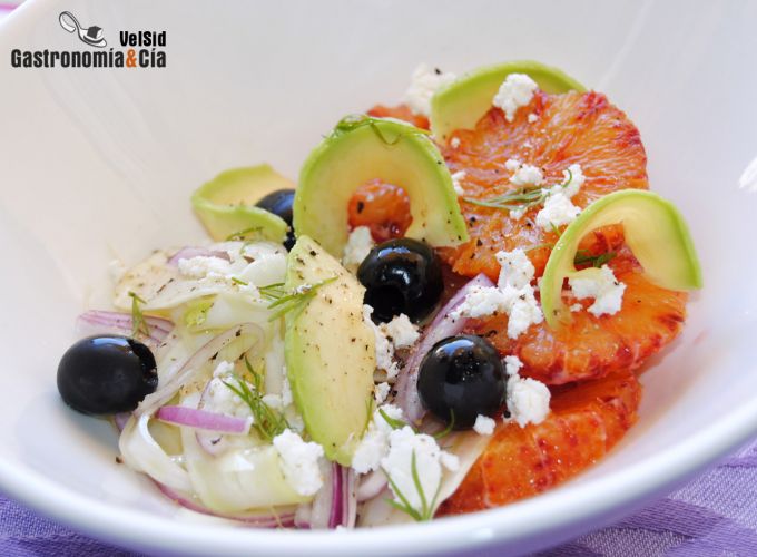 Ensalada de hinojo y naranja sanguina