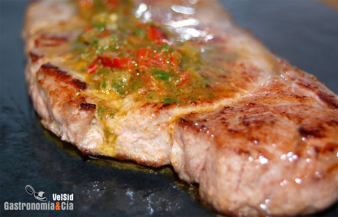 Entrecot al chimichurri