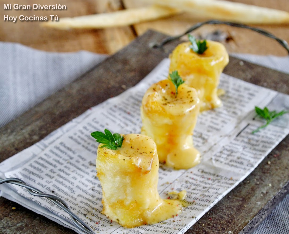 Hoy Cocinas Tú Patatas Confitadas Rellenas De Fondue De Queso Gastronomía And Cía 8394