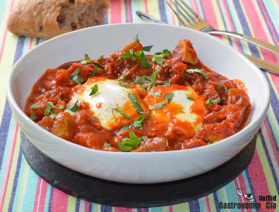 Huevos poché con champiñones - La Cocina de Lila