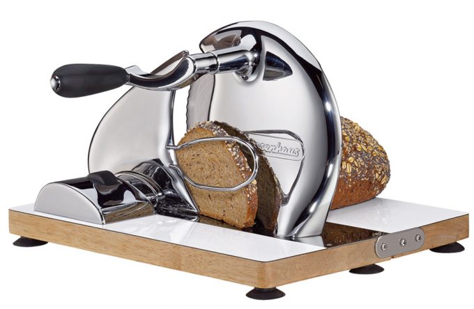 Cortadora o rebanadora de pan manual con diseño retro (tipo