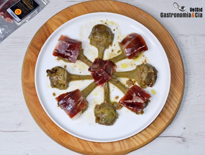 Alcachofas con jamón