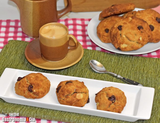 Receta de galletas con chocolate