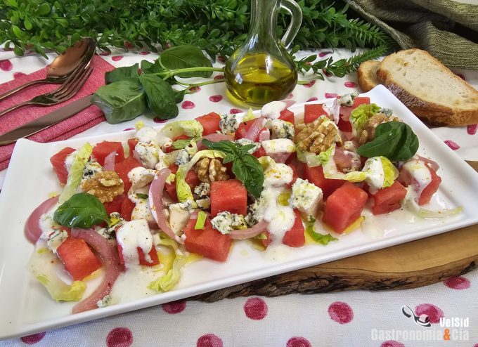 Ensalada de verano con sandía