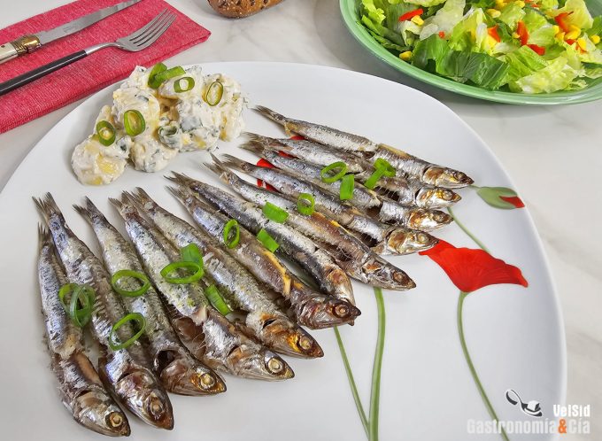 Boquerones en freidora de aire