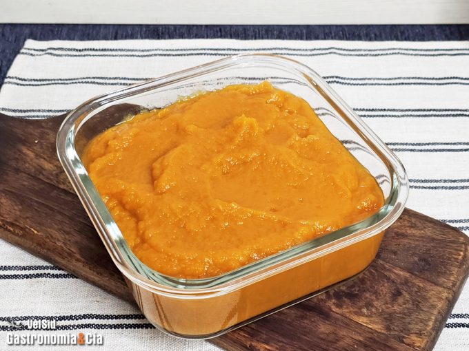 Puré de calabaza casero