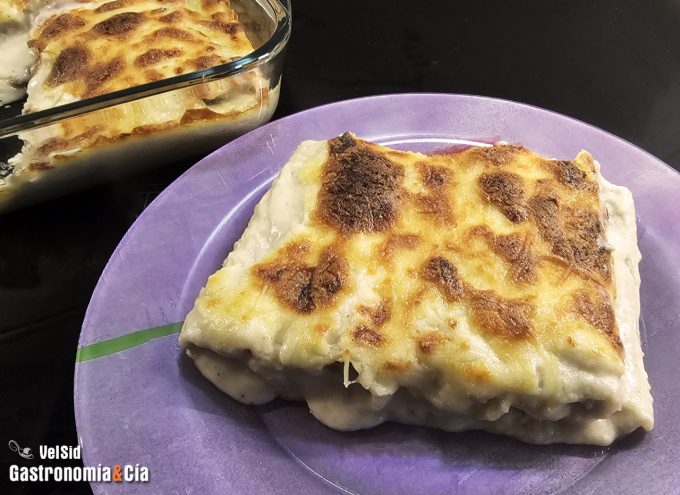 Bechamel con cebolla para canelones