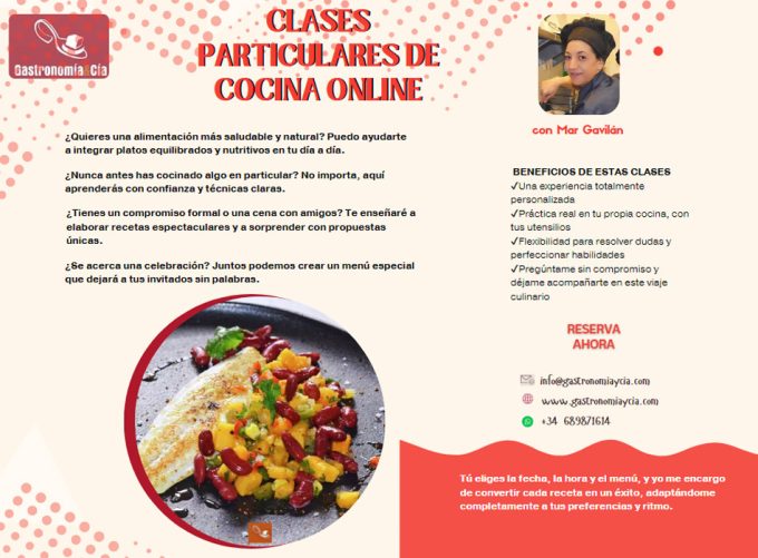 Clases Particulares de Cocina Online con Gastronomía y Cía