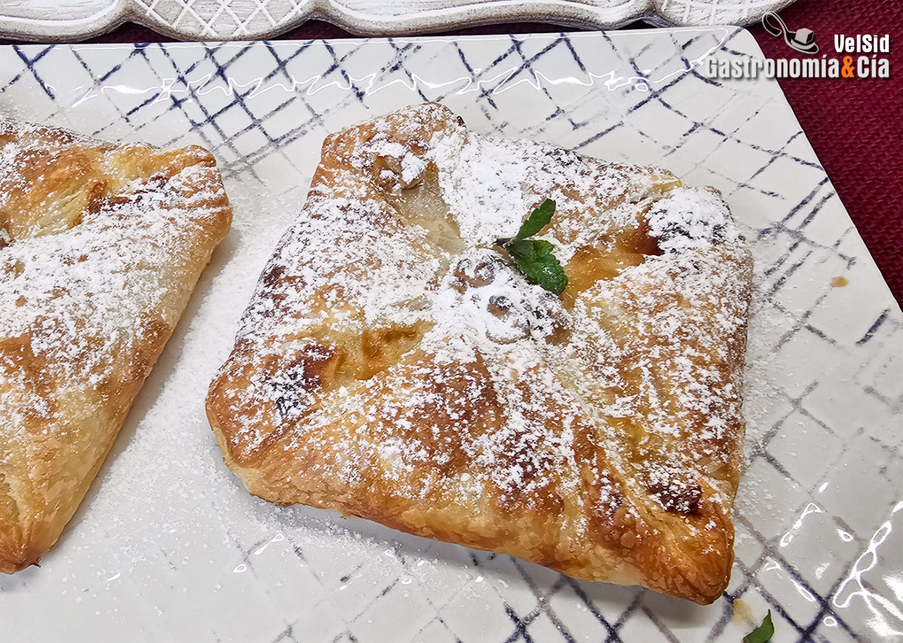 Receta de Tarta de hojaldre con piña en freidora de aire, fácil y rápida