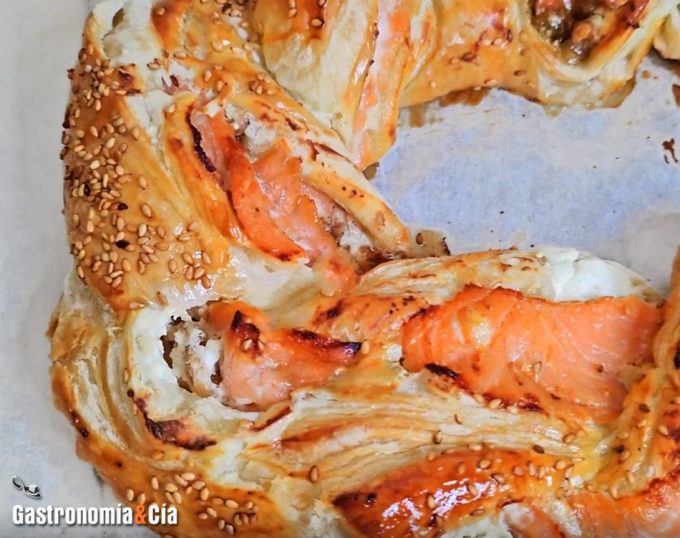 Receta de hojaldre con salmón